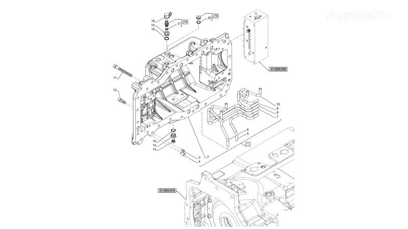 New Holland Pokrywa 51694620 Getriebegehäuse für New Holland T6070  Radtraktor