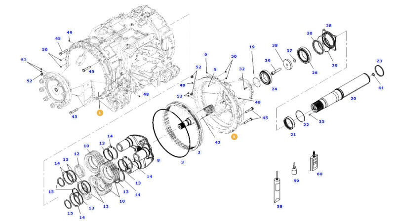 H835150150063 Hinterachse für Fendt 828 S4 Vario Radtraktor