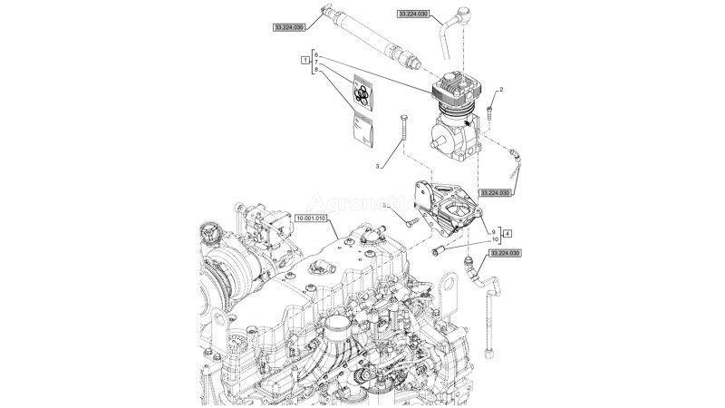 Zestaw uszczelek 47982982 Reparatursatz für New Holland T6090  Radtraktor