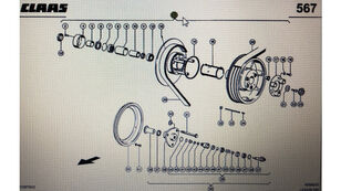 pakiet napędu 00 0667 471 2 sonstiges Ersatzteil Getriebe für Claas Lexion 580 Getreideernter
