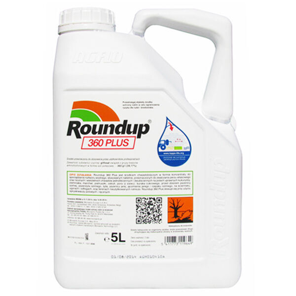 neuer Monsanto Roundup 360 SL Plus (Randap) 5L Unkrautvernichtungsmittel